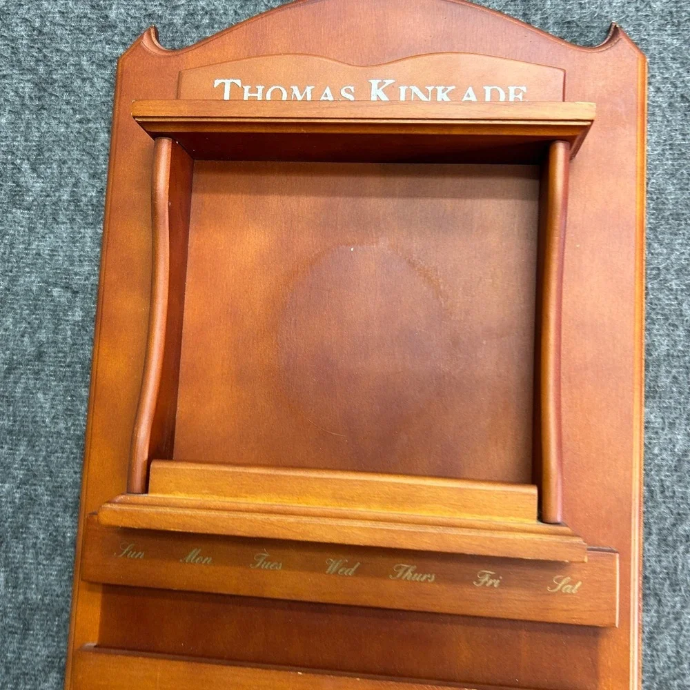 Thomas Kinkade Painter of Light Perpetual Wooden Calendar‎ NO PLATES OR TILES